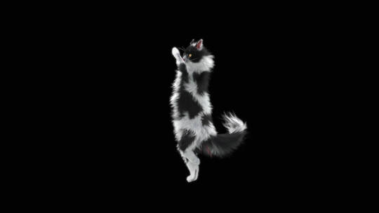猫跳舞视频素材模板下载