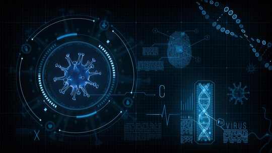 医疗数字化网络大数据全息科技元素