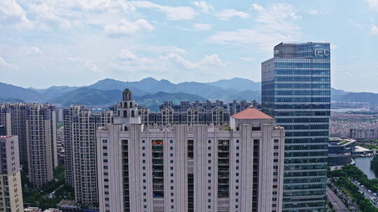 宁波北仑新碶IFC金融中心0723视频素材模板下载