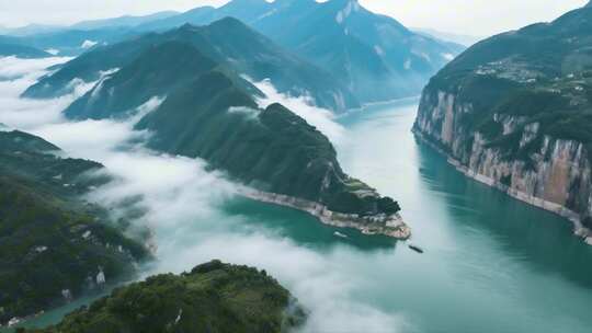 长江黄河祖国大好河山 壮丽山河航拍景观