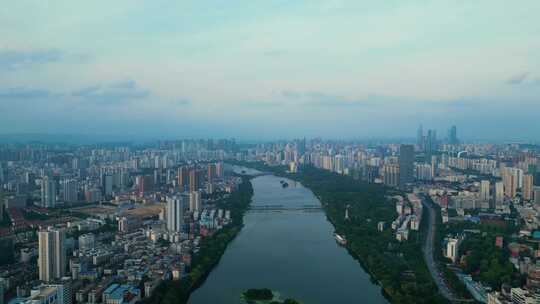 南宁 航拍 南湖公园 大景