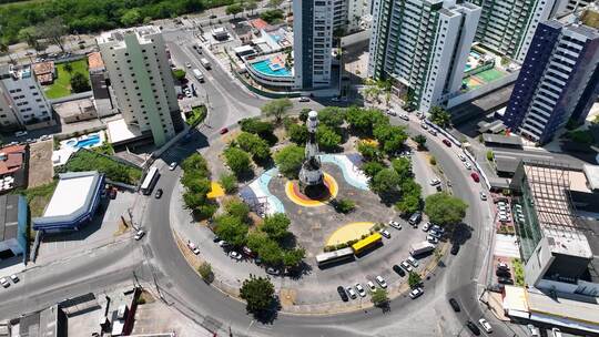 巴西Aracaju Sergipe的城市景观。巴西东北部的旅游业。