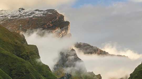 喜马拉雅山脉雪山延时摄影视频素材模板下载