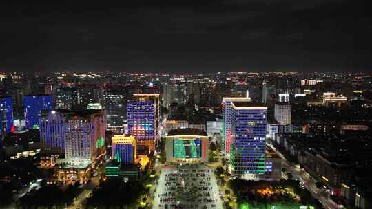 广东汕头时代广场万象城苏宁广场夜景