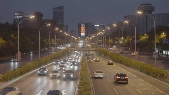 夜景车流 北京夜景车流