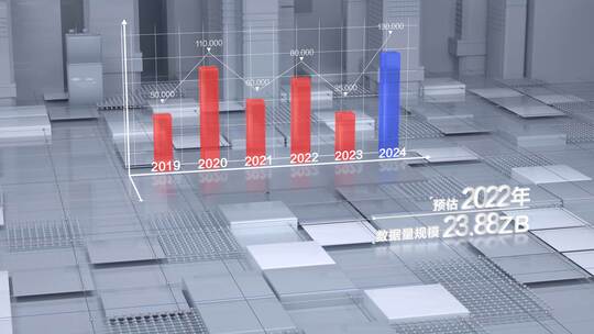 4K企业柱状图表格数据信息展示高清AE视频素材下载