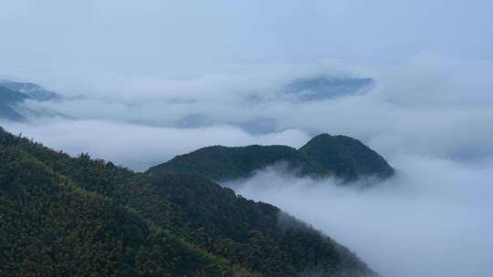 高山和云海延时摄影