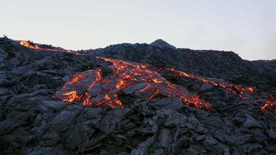 熔岩，火山，喷发，火山口