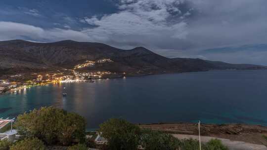 爱琴海，山，海，海岸