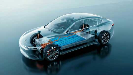 电动汽车电池结构展示【4K】