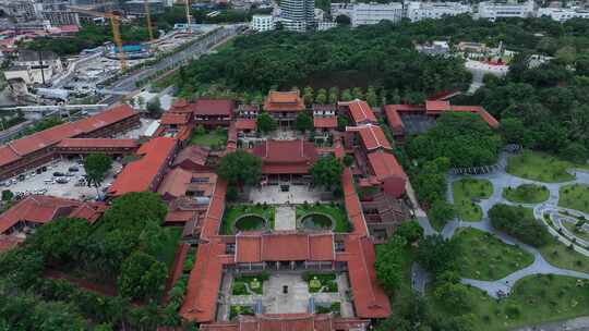 漳州南山禅寺航拍闽南寺庙古厝古建筑