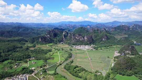 清远英德英西峰林喀斯特日出 山水 山