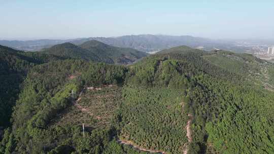 祖国大好河山连绵起伏山川航拍