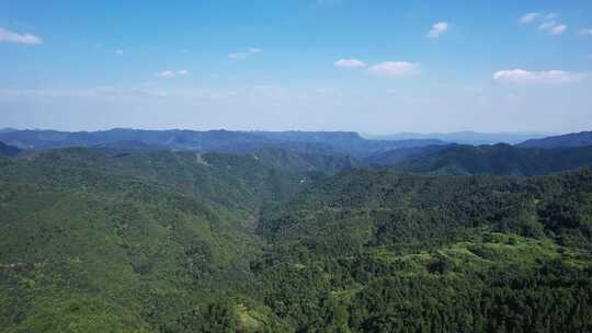 祖国大好河山青山绿水河流航拍