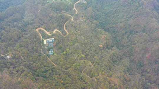 航拍秦岭山脉秋季风景云海