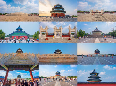 北京天坛合集《延时+实拍空镜》高清在线视频素材下载