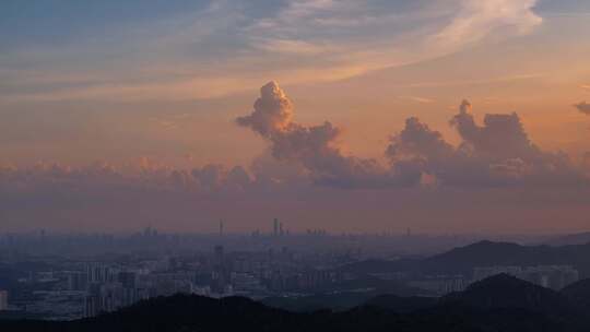 最新航拍广州日出 夕阳