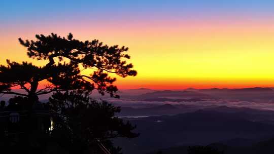 航拍辽宁鞍山千山日出 震撼片头