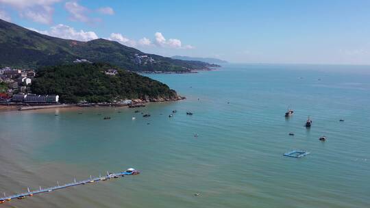 浙江苍南渔寮大沙滩风光