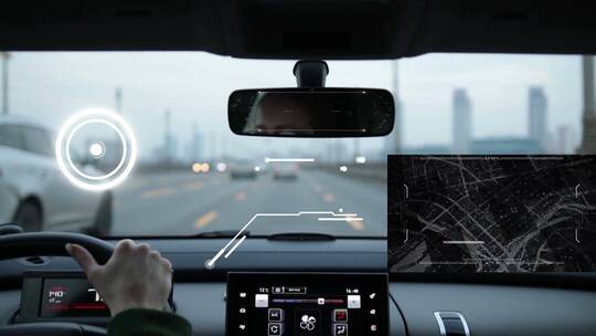 简洁智能汽车驾驶科技导航宣传展示ae模板