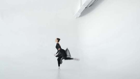 【合集】黑白衣服排练表演古典芭蕾舞裙视频素材模板下载