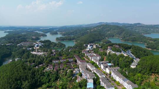 四川仁寿、黑龙滩、城市美景、蓝天2