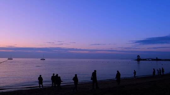 辽宁葫芦岛兴城海滨国家风景名胜区日出朝霞