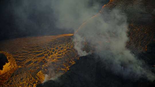 火山 岩浆视频素材模板下载