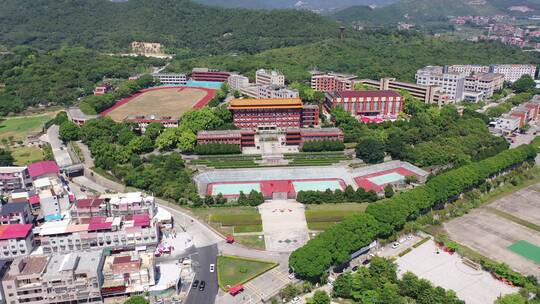 福建省泉州市洛江区马甲镇仰恩大学航拍校园