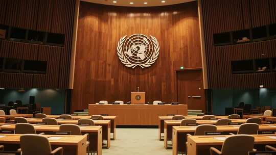 联合国会议室内部场景