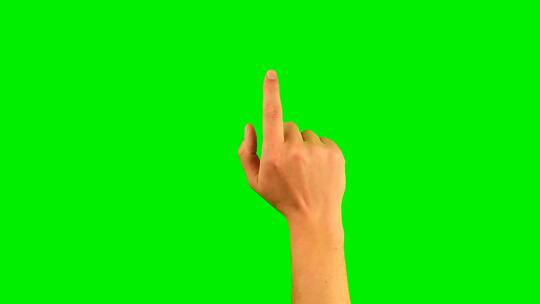 12种手势屏幕点击绿幕视频AE视频素材教程下载