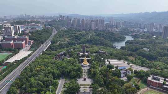 重庆华岩旅游风景区华岩寺航拍