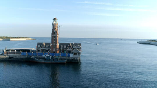 大连渔人码头的灯塔