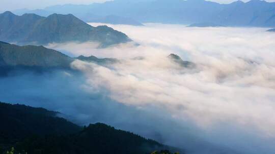 航拍高山云海安徽牯牛降景区合集