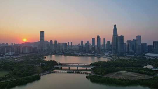 深圳湾日落