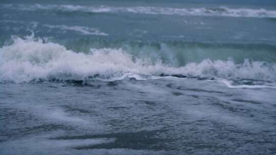 海，风暴，波浪，泡沫