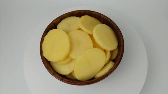 卤土豆片素材凉拌菜食品4k