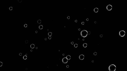 泡泡气泡上升【透明背景】视频素材模板下载