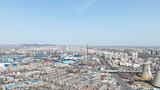 葫芦岛市中国石油工厂航拍高清在线视频素材下载
