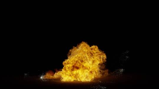 4k爆炸生成的多种火焰效果背景视频素材27