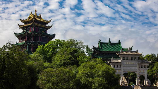 8K70mm重庆鸿恩寺白云延时