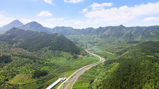 东北农村航拍素材风景素材4K