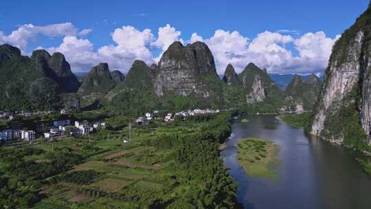 航拍风景 桂林山水 大美中国 壮丽山河