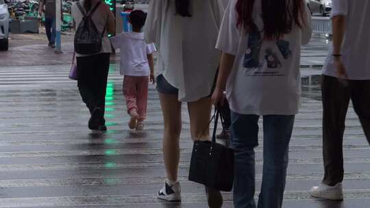 雨天 下雨 城市风光 写意 台风 雨中景色