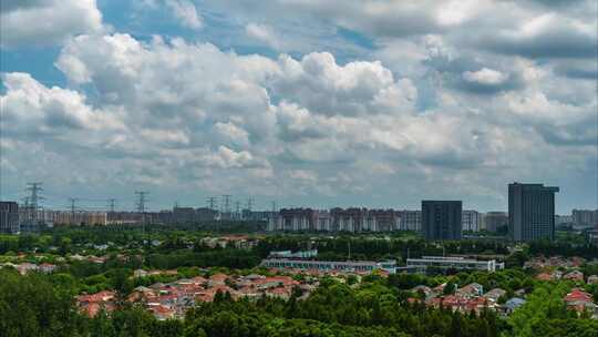 城市大范围风景延时