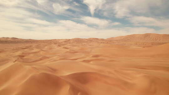 沙丘沙漠航拍4K长镜头