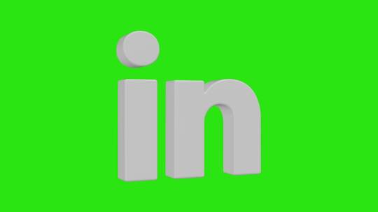 Linkedin 3D图标社交媒体下第三