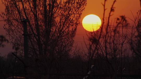 夕阳日落视频素材模板下载