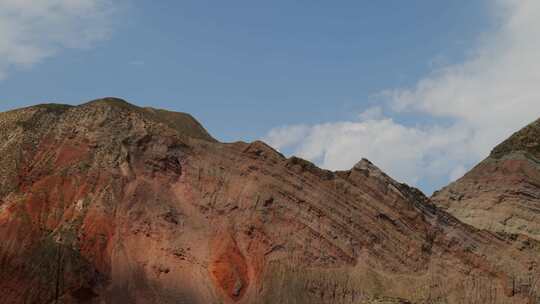 多彩丹霞地貌自然景观