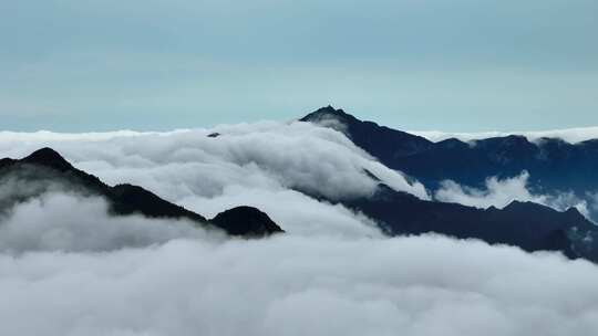 航拍山川云海风光